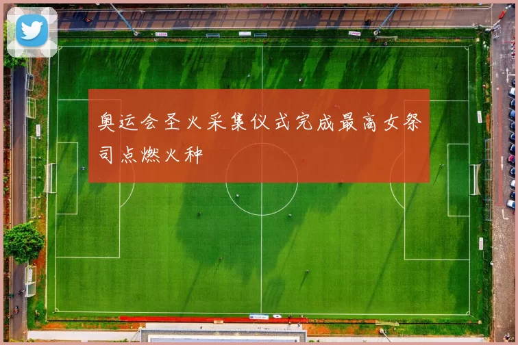 奥运会圣火采集仪式完成最高女祭司点燃火种